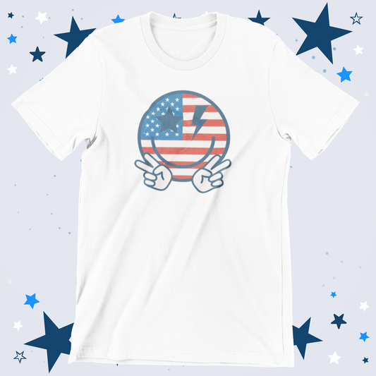 Vintage Smiley Flag Logo