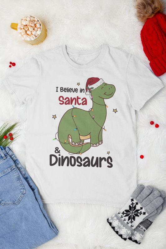 Santa And Dinosaurs