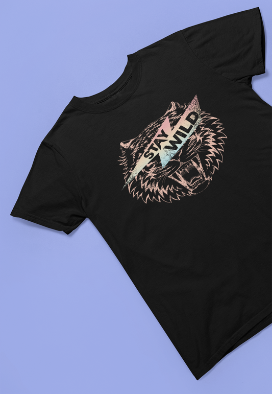 Tigers Stay Wild Pastel Logo