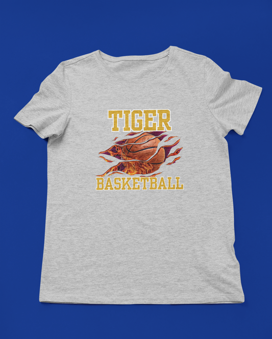 Tigers Torn Basketball Tee