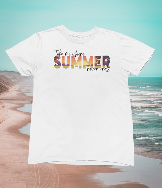 Take Me Where Summer Never Ends Logo