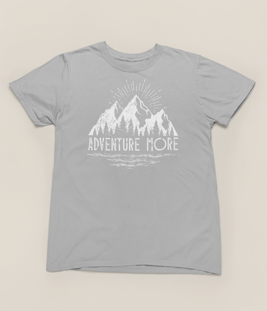 Adventure More White Logo