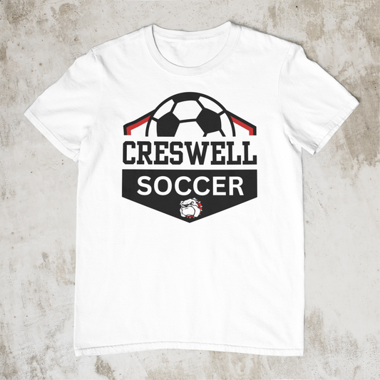 UNISEX FIT CRESWELL SOCCER T-SHIRT DESIGN #3