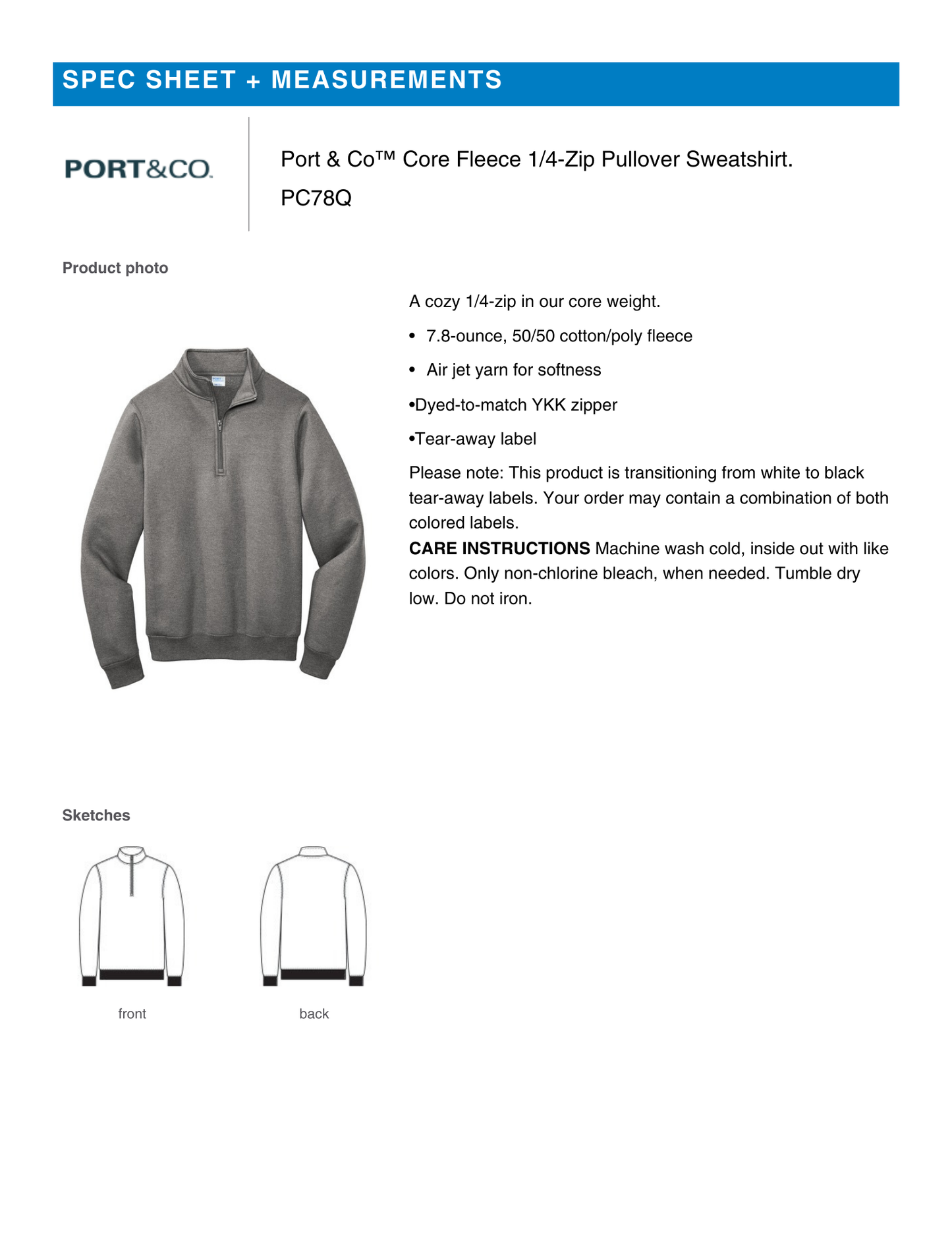 F.E.T.C.H. Logo-Unisex Quarter Zip Sweatshirt