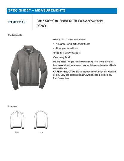 F.E.T.C.H. Logo-Unisex Quarter Zip Sweatshirt