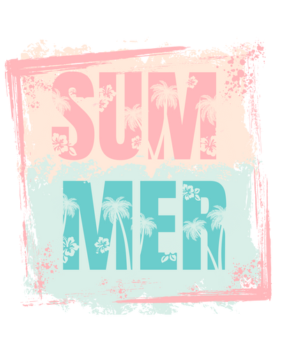 Summer Palm Trees Logo