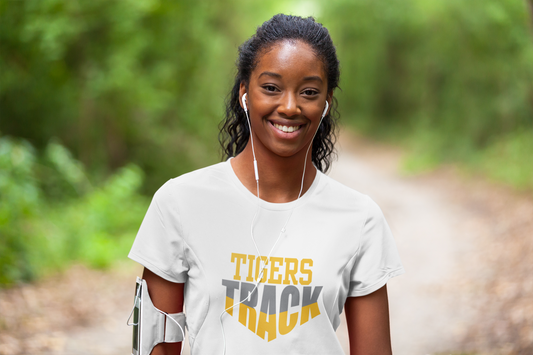Tigers Angled Track Tee