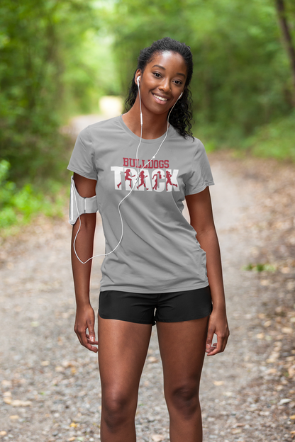 Bulldogs Female Track Figures Tee