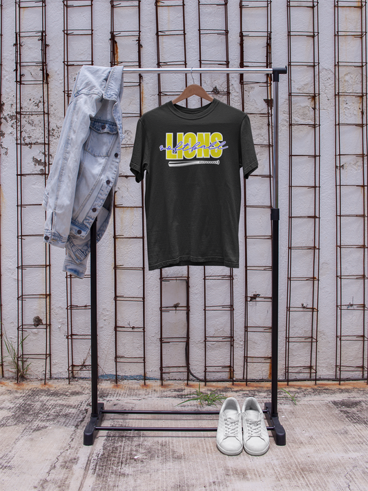 Lions Softball Bat Logo Tee