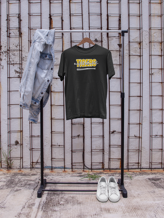 Tigers Softball Bat Logo Tee