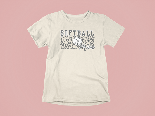Leopard Print And Softball Tee