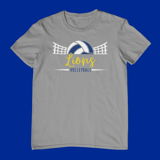 Cottage Grove Lions Blue & Gold Volleyball Logo