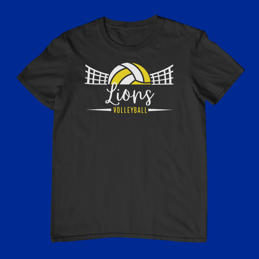 Cottage Grove Lions White & Gold Volleyball Logo