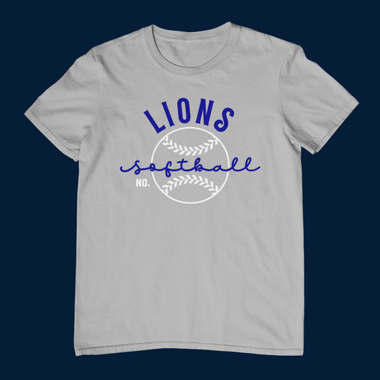 Lions Softball With Players Number