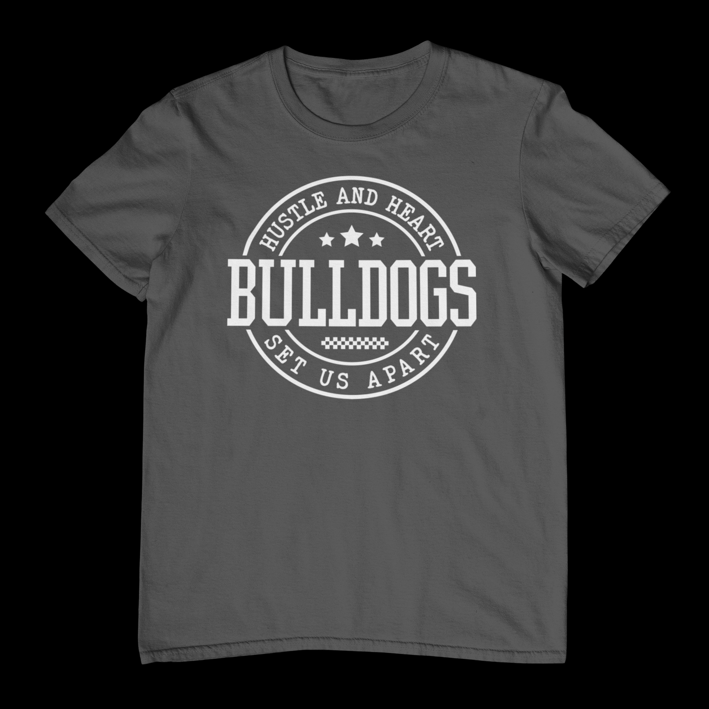 Bulldogs Hustle And Heart -White