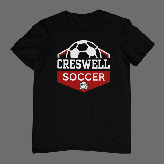 UNISEX FIT CRESWELL SOCCER T-SHIRT DESIGN #1