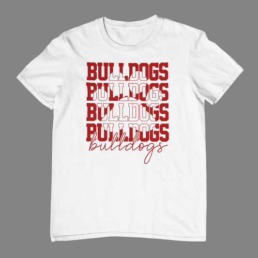 Bulldogs Stacked Up - Red