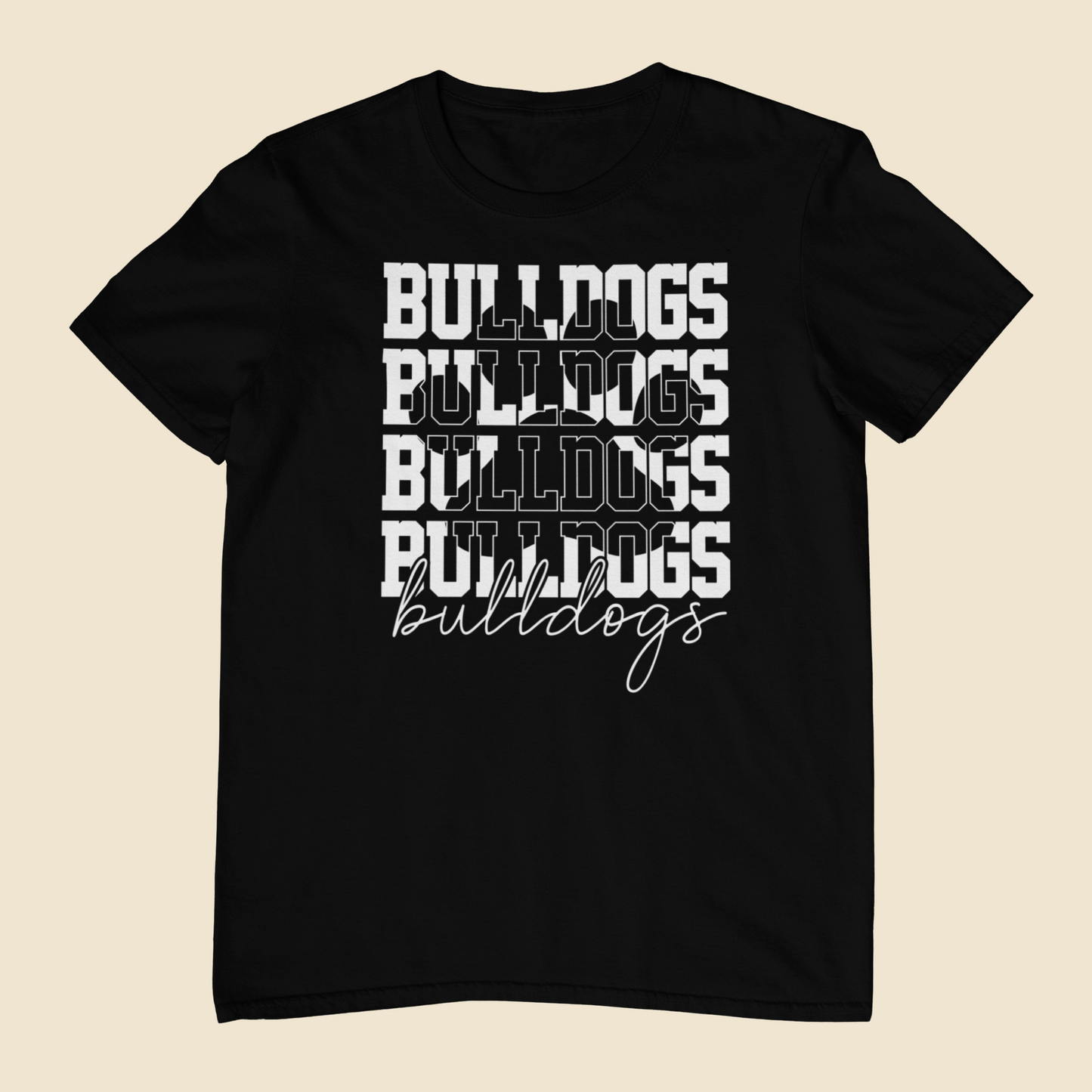 Bulldogs Stacked Up - White