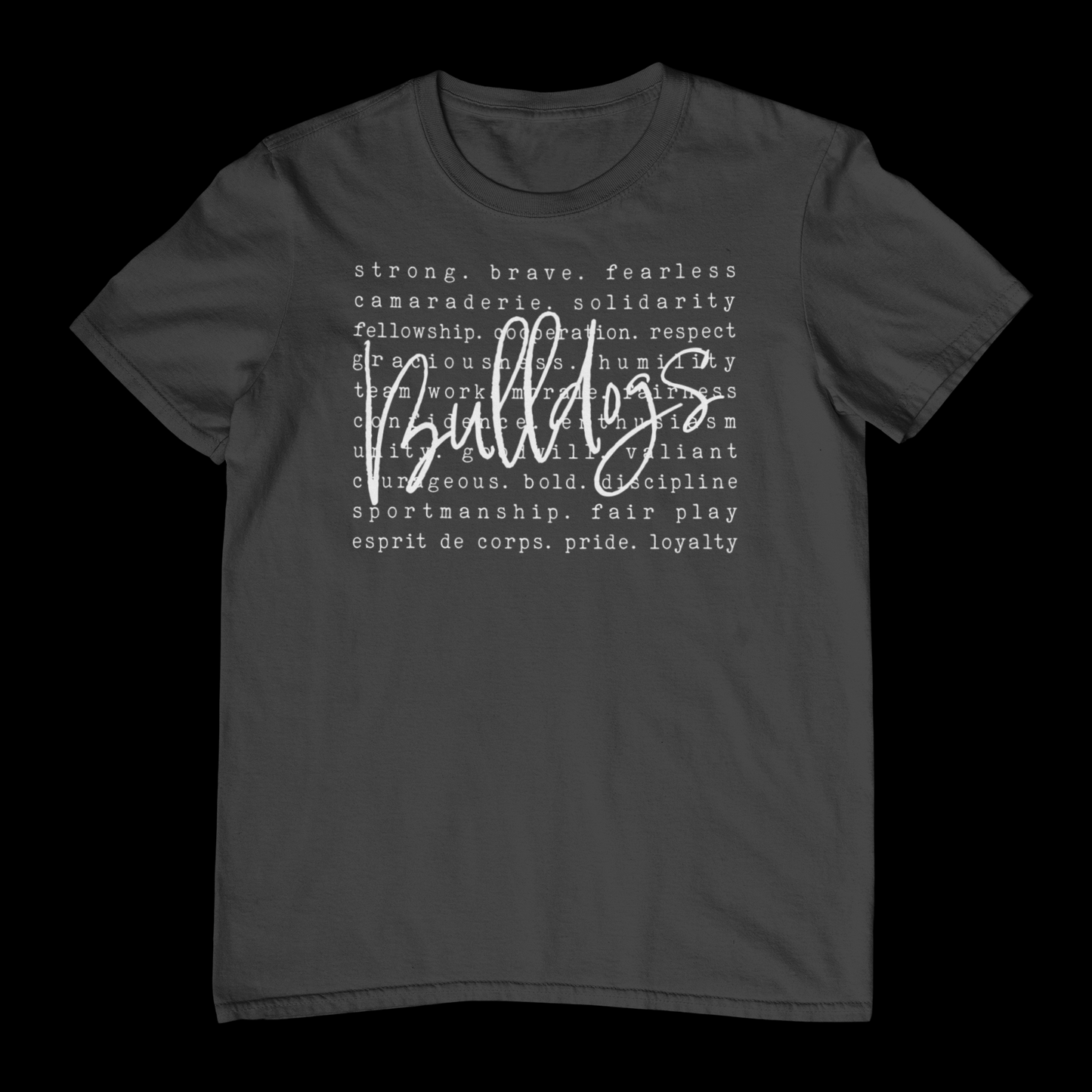 Bulldogs Strong & Brave - White