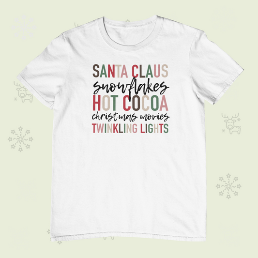 Santa Claus & Snowflakes Logo
