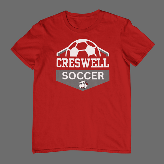 UNISEX FIT CRESWELL SOCCER T-SHIRT DESIGN #2