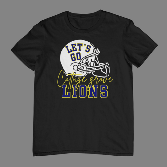 Cottage Grove Lions White Helmet Logo