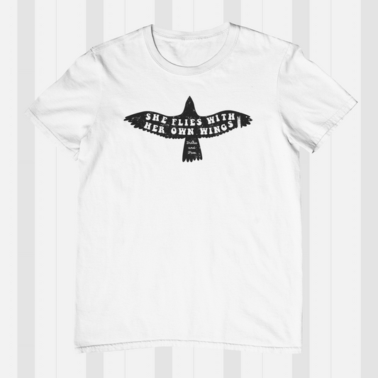 She Flies With Her Own Wings Logo