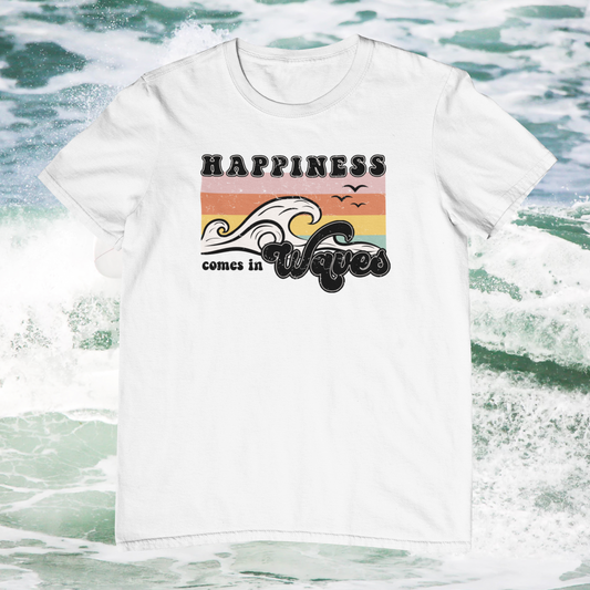 Happiness Comes In Waves Logo