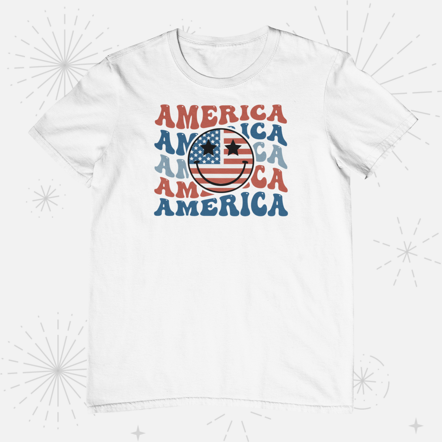 Retro America Smiley Logo
