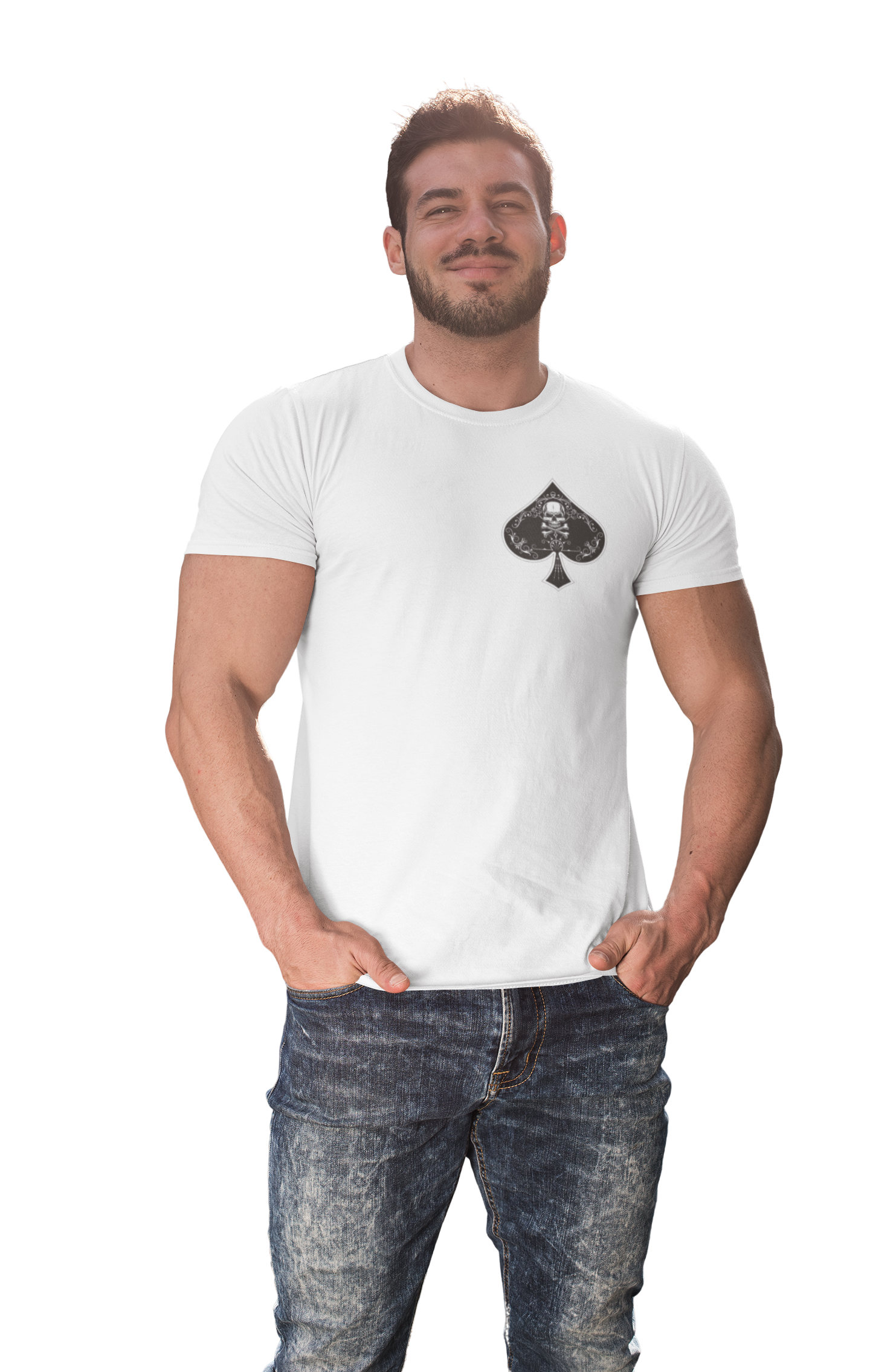 Skulls and Spades Front/Back Design