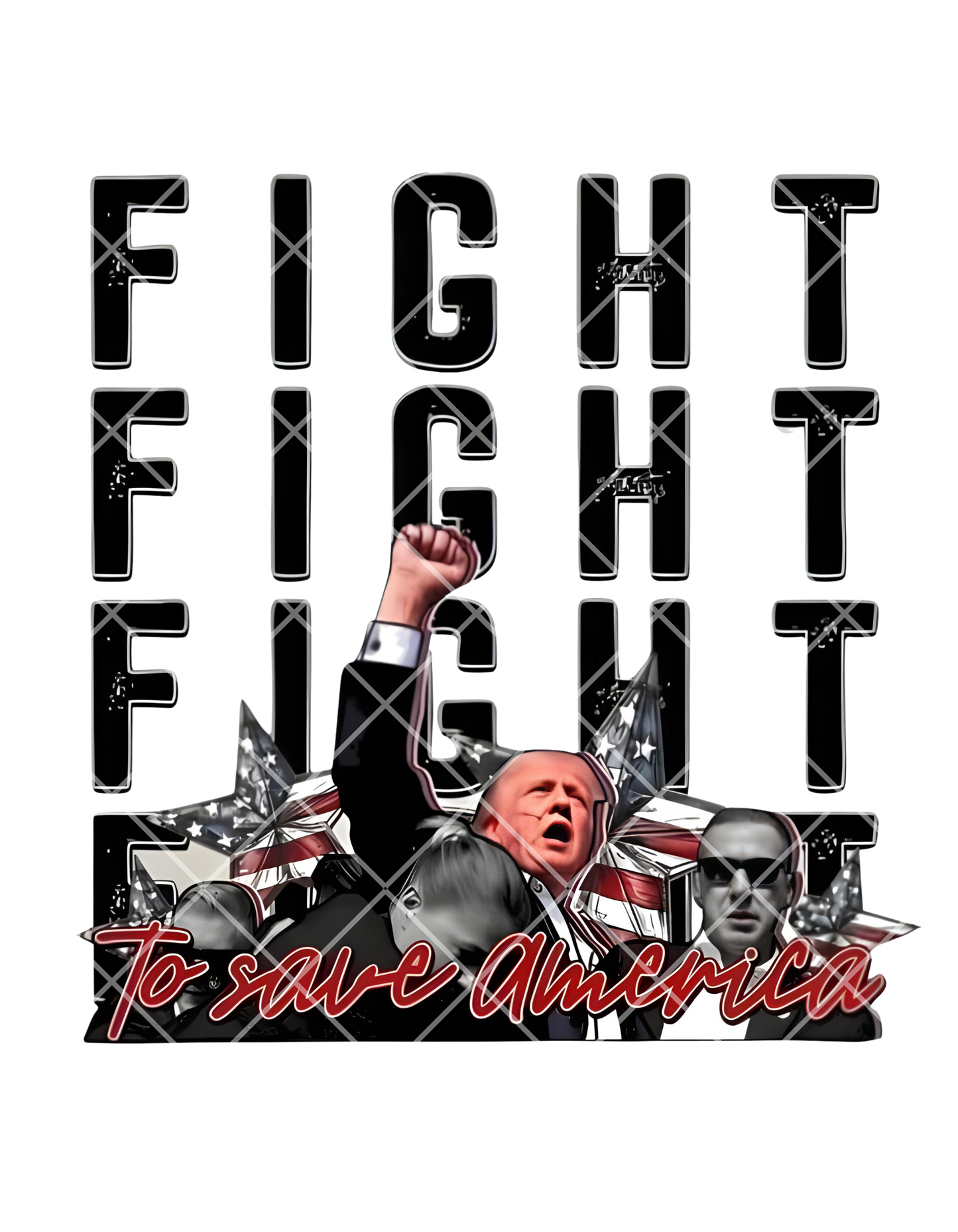 Trump Fight Fight Fight 24' Logo